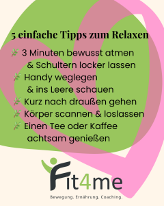 Pausen und Essverhalten - Fit4me