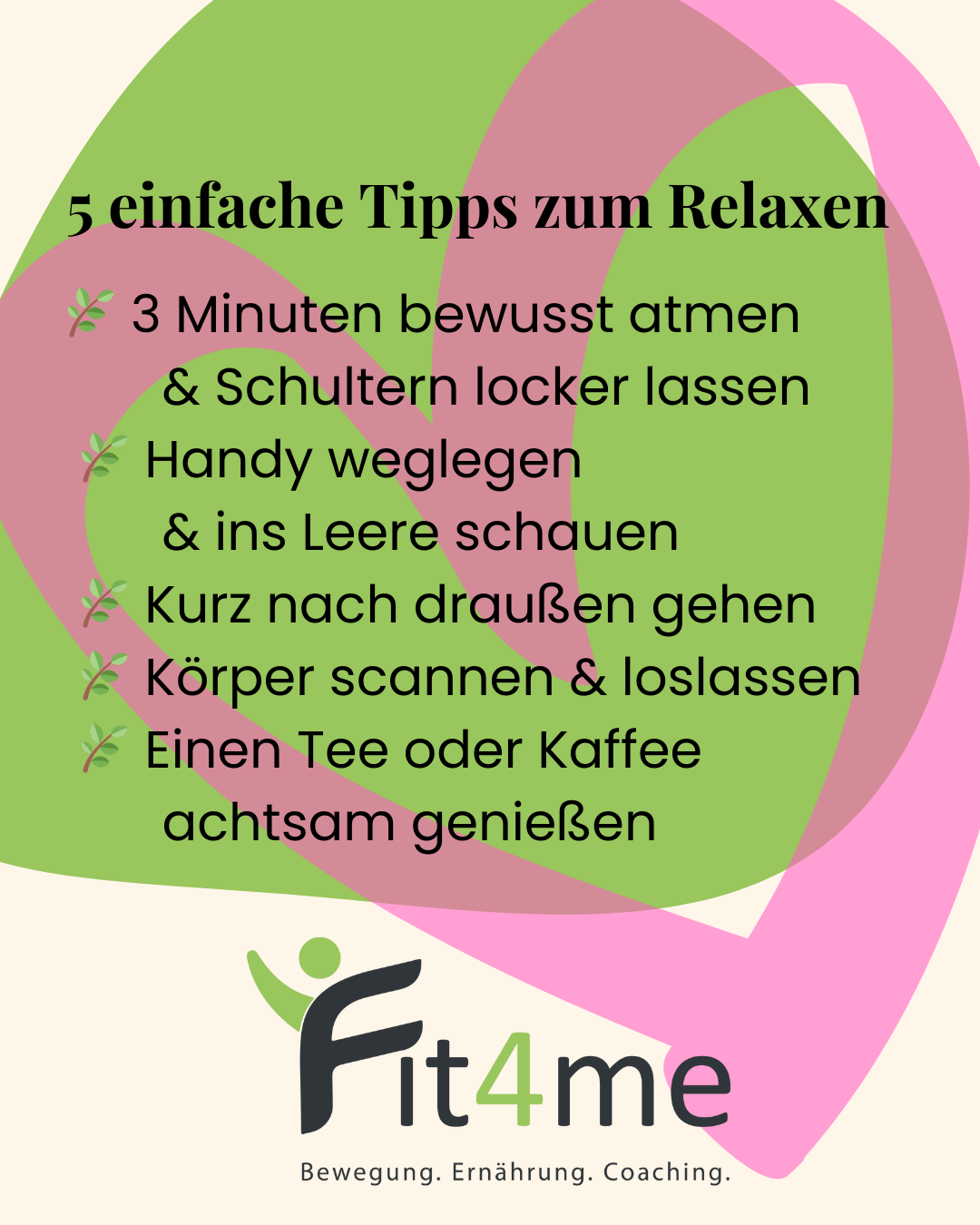 Pausen und Essverhalten - Fit4me