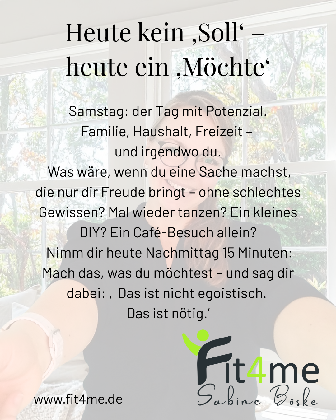 Blogartikel Samstag - Fit4me